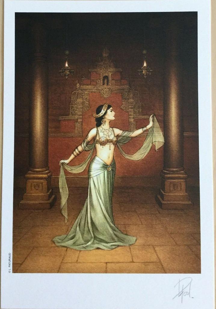 Laurent Paturaud serigrafische exlibris 'Mata Hari' 207/250, Antiek en Kunst, Kunst | Litho's en Zeefdrukken, Verzenden