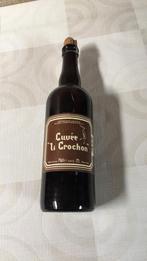 Fles bier Cuvee Li Grochon Bruin 75 cl ongeopend, Ophalen of Verzenden, Zo goed als nieuw