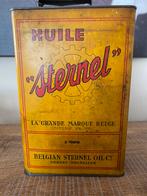 Olieblik belgian sternel oil 1940, Verzamelen, Merken en Reclamevoorwerpen, Gebruikt, Ophalen of Verzenden