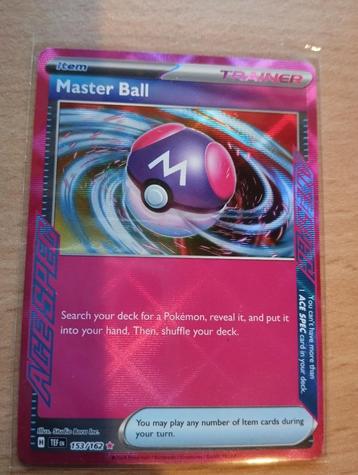 Carte pokémon master ball édition tef anglaise