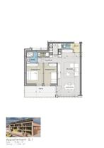 Appartement te koop in Houthulst, 2 slpks, Appartement, 80 m², 2 kamers