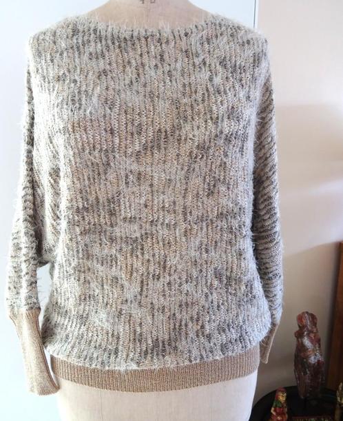 Truitje Lola Liza, met glinsterdraad. Maat 44, Kleding | Dames, Truien en Vesten, Gedragen, Maat 42/44 (L), Beige, Ophalen of Verzenden