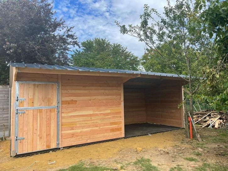Paardenstal (3x4) & Schuilhok (3x4)  – DEMO PAKKET, Dieren en Toebehoren, Stalling en Weidegang, Stalling, 2 of 3 paarden of pony's