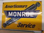 Monroe service amortisseurs reclame ijzer. 50x34cm, Reclamebord, Ophalen of Verzenden, Zo goed als nieuw