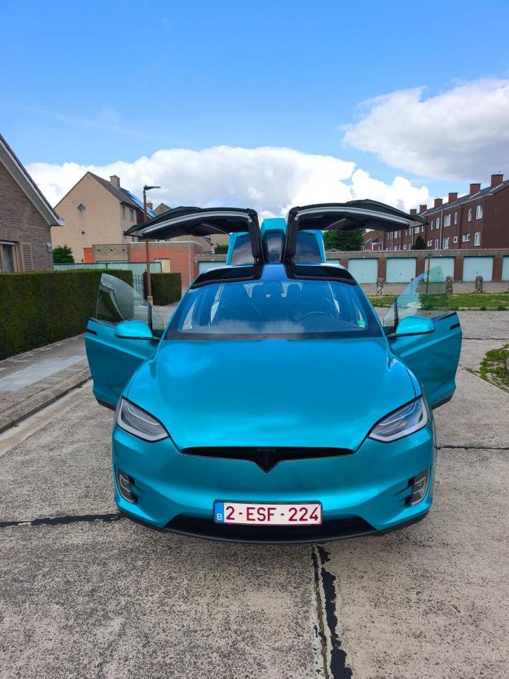 Tesla Model X 100D * Unieke kleur * Enhanced AP * 7-zits, Auto's, Tesla, Particulier, Te koop, Model X, 360° camera, 4x4, ABS