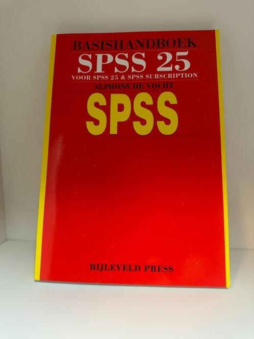 Basishandboek SPSS 25, Livres, Livres d'étude & Cours, Utilisé, Enseignement supérieur, Alpha, Enlèvement ou Envoi