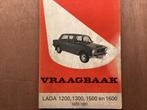 Instructieboek LADA 1972-1980, Auto diversen, Handleidingen en Instructieboekjes, Ophalen of Verzenden