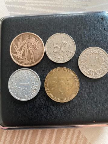 Oude munten 20,50,1,555,franse frank 20€, Enlèvement