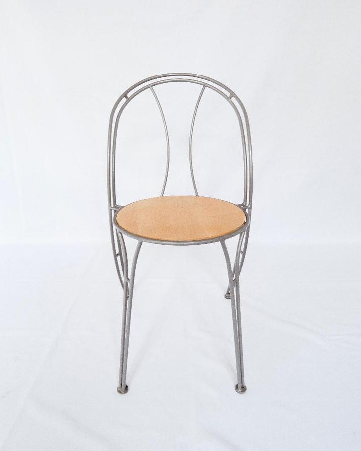 2 vintage IKEA Pajala-stoelen, Huis en Inrichting, Stoelen, Zo goed als nieuw, Twee, Hout, Metaal, Overige kleuren, Ophalen