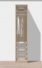 Armoire penderie Pax Ikea 50x58x236 porte verre fumé Drammen, Maison & Meubles, Armoires | Autre