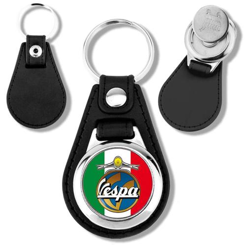 Vespa #1 porte clés jeton de caddie en métal, Verzamelen, Sleutelhangers, Nieuw, Ophalen of Verzenden