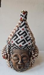 Ancien masque Kuba Congo RDC avec cauris, Enlèvement ou Envoi