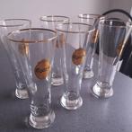 Vintage glazen Carlsberg 6 stuks, Ophalen, Bierglas