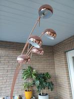 Koperen staanlamp 5 lichtpunten marmeren voet, Huis en Inrichting, Ophalen, Gebruikt