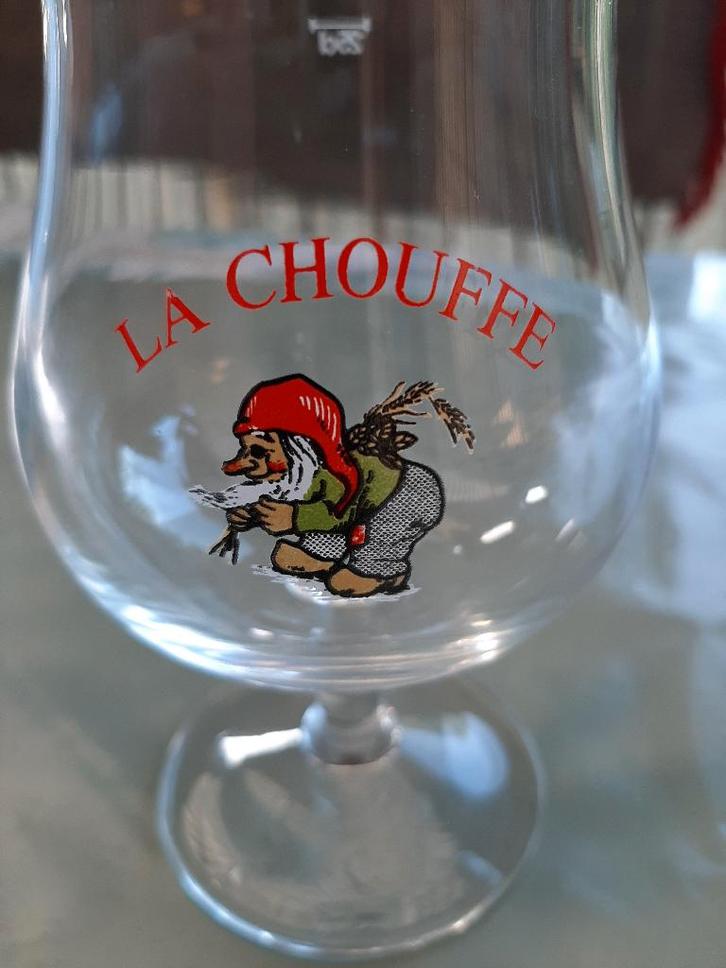 1 glas ‘LA CHOUFFE’ – 25cl, Collections, Verres & Petits Verres, Comme neuf, Verre à bière, Enlèvement