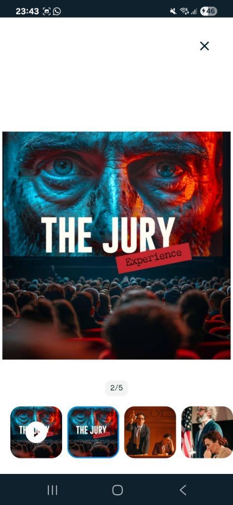 Billets théâtre jury experience, Tickets en Kaartjes, Theater | Toneel, Dans en Opera, Twee personen, Oktober, Toneel