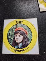 Vintage sticker artiest Vlaamse zangeres Cindy, Ophalen of Verzenden, Zo goed als nieuw, Film, Tv of Omroep