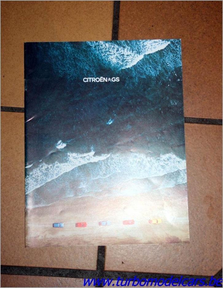 Folder Citroën GS, Boeken, Auto's | Folders en Tijdschriften, Zo goed als nieuw, Citroën, Verzenden