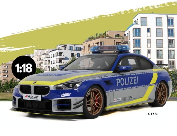 BMW M2 AC Schnitzer ACS2 Sport Polizei GT Spirit, Hobby en Vrije tijd, Modelauto's | 1:18, Nieuw, Auto, Overige merken, Ophalen of Verzenden