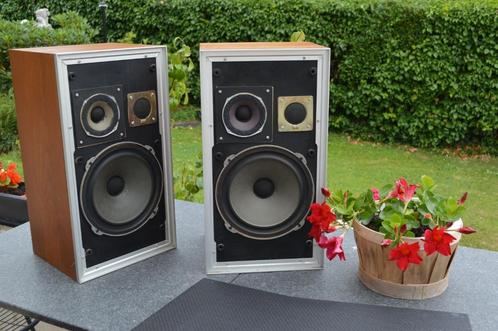 SOLAVOX TK45 vintage hifi  (1970) zeldzame luidsprekers 50 W, Audio, Tv en Foto, Luidsprekerboxen, Zo goed als nieuw, Front, Rear of Stereo speakers