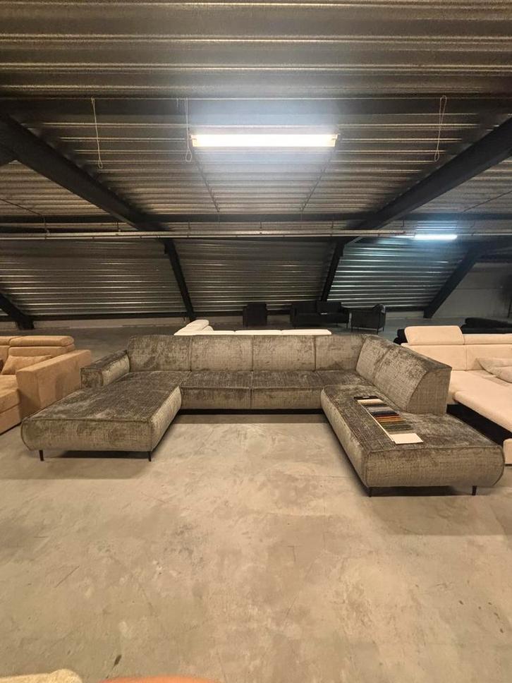 MMCHOME - U-Bank - Zaragoza LAATSTE STUK, Huis en Inrichting, Zetels | Zetels, Nieuw, Hoekbank, Vierpersoons of meer, 300 cm of meer