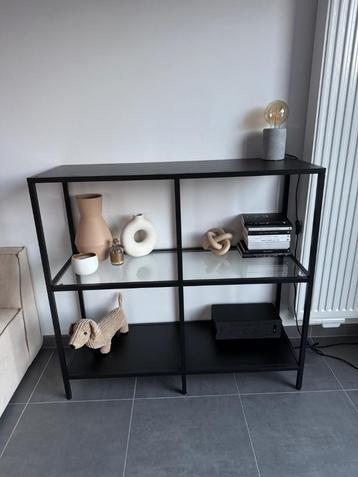 Vitrine kast, Huis en Inrichting, Ophalen, Gebruikt, Glas, 50 tot 100 cm