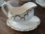 Antieke sauskom Villeroy & Boch sauspot verguld vintage, Antiek en Kunst, Antiek | Servies los, Ophalen