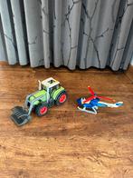 playmobil tractor met schaargrijper en helikopter, Enlèvement