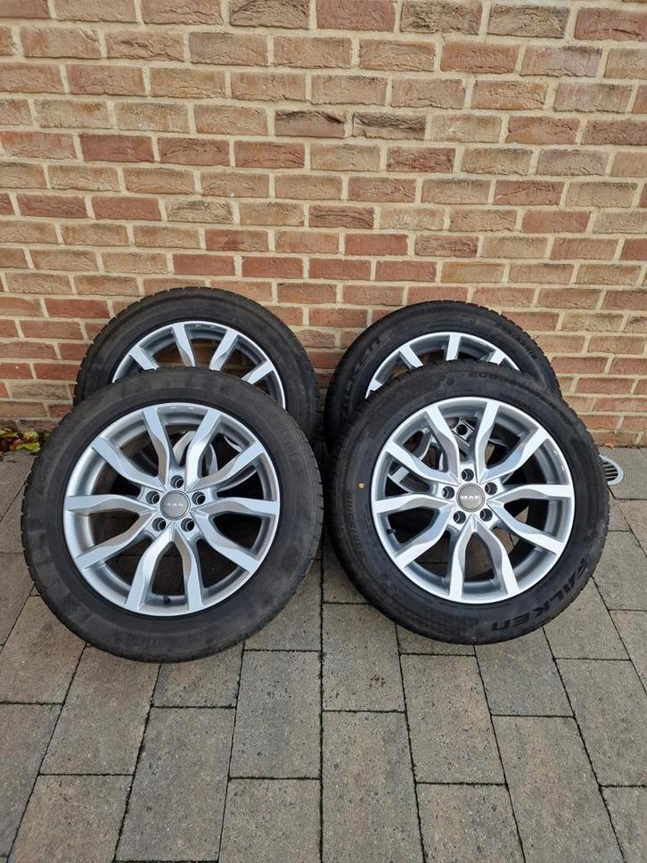 4 jantes Mak Koln 18" avec pneus hiver, Auto-onderdelen, Banden en Velgen, Band(en), Winterbanden, Ophalen