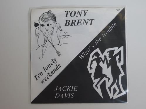 Jackie Davis, Tony Brent What's The Trouble Ten Lonely Week, CD & DVD, Vinyles Singles, Utilisé, Single, Autres genres, 7 pouces