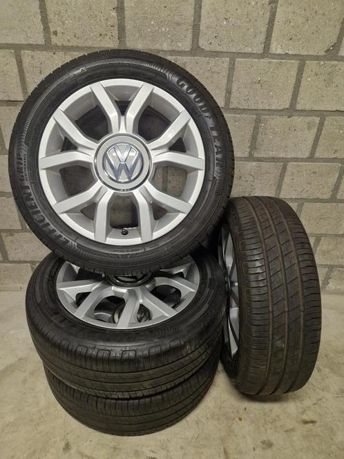 Volkswagen UP velgen met Goodyear banden, Auto-onderdelen, Banden en Velgen, Banden en Velgen, Zomerbanden, 15 inch, 185 mm, Personenwagen