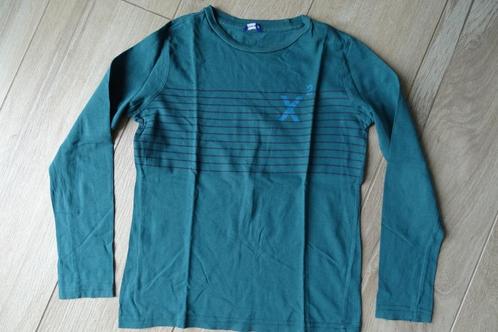 Donkergroene longsleeve Hema maat 122 / 128, Kinderen en Baby's, Kinderkleding | Maat 122, Gebruikt, Jongen, Shirt of Longsleeve