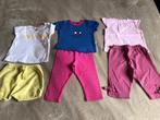 Zara + Hema 3 sets (geel + roze/blauw + roze) T68, Kinderen en Baby's, Meisje, Gebruikt, Ophalen of Verzenden, Broekje