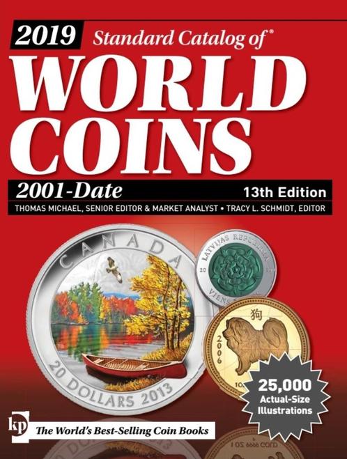 Standard wereldcatalogus munten, 2001- versie 2019, Postzegels en Munten, Munten en Bankbiljetten | Toebehoren, Boek of Naslagwerk