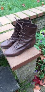 Korte laarzen met veters (Vintage) Maat 39, Ophalen, Bruin, Lage of Enkellaarzen