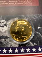 Halve Dollar John F.Kennedy Goud Verguld, Postzegels en Munten, Munten | Europa | Euromunten, Ophalen of Verzenden