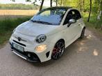 fiat 500**abarth**61000km** parelmoer**leder*navi*pano dak*, Auto's, Fiat, Voorwielaandrijving, 4 zetels, 4 cilinders, Wit