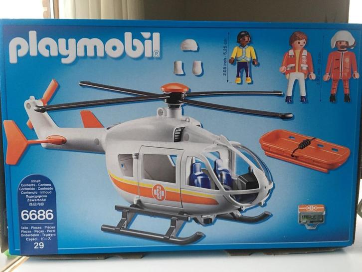 Reddingshelikopter Playmobil City Life, Kinderen en Baby's, Speelgoed | Playmobil, Zo goed als nieuw, Complete set, Ophalen