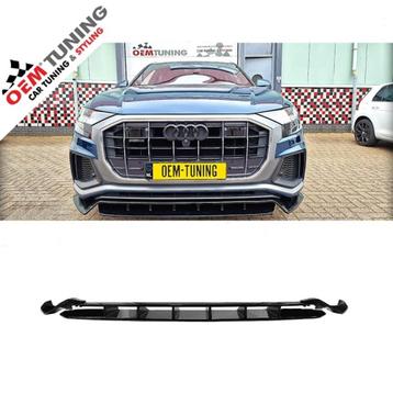Frontspoiler | Audi Q8 S-line | Hoogglans Zwart | 2018 + beschikbaar voor biedingen