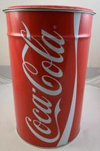 Tabouret Coca Cola Ton avec espace de rangement et taie d'or, Collections, Marques & Objets publicitaires, Utilisé, Envoi