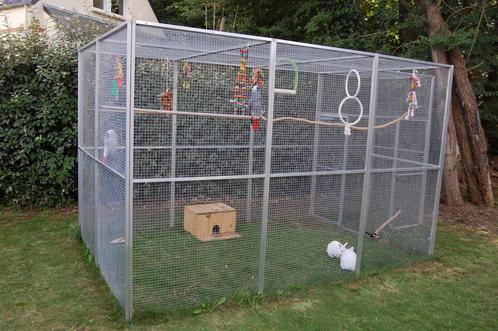 Aluminium volièrepaneel, Dieren en Toebehoren, Vogels | Hokken en Kooien, Zo goed als nieuw, Aluminium, Ophalen