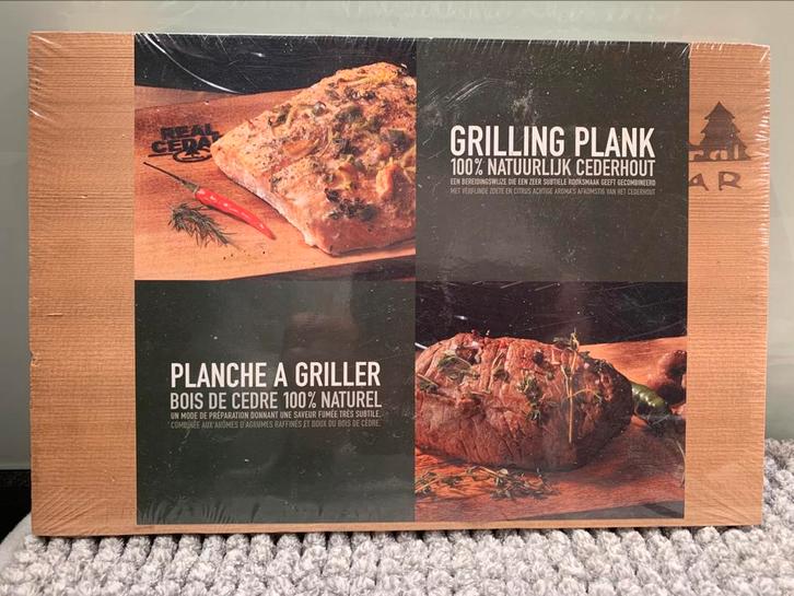Grillplank, 100% natuurlijk Cederhout., Tuin en Terras, Barbecue-accessoires, Nieuw, Ophalen