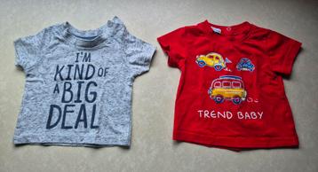 Leuke zomershirts - Maat 68 - I'm kind of a big deal beschikbaar voor biedingen