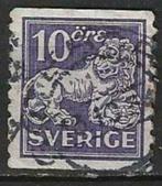 Suède 1923/1926 - Yvert 163 II - Lion - Estampillé (ST), Timbres & Monnaies, Timbres | Europe | Scandinavie, Envoi, Suède
