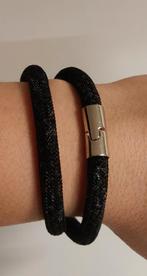 Swarovski Stardust armband double, Ophalen of Verzenden, Zo goed als nieuw, Zwart