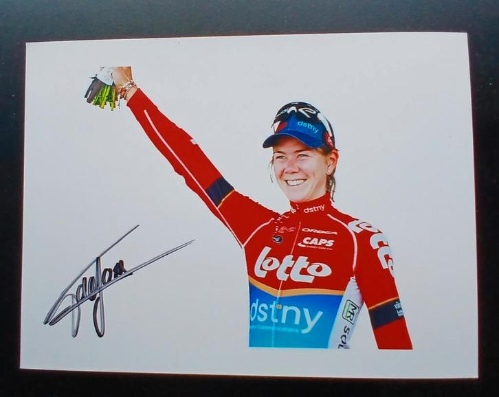 Gesigneerde foto van Thalita de Jong., Sport en Fitness, Wielrennen, Nieuw, Verzenden