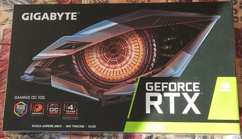 Gigabyte rtx 3080 10gb (zoals nieuw!!), Informatique & Logiciels, Cartes vidéo, Comme neuf, Enlèvement ou Envoi