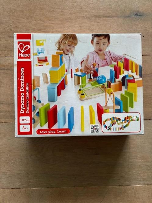 Hape Dynamisch Dominospel - Educatief Spel, Kinderen en Baby's, Speelgoed | Educatief en Creatief, Zo goed als nieuw, Knutselen