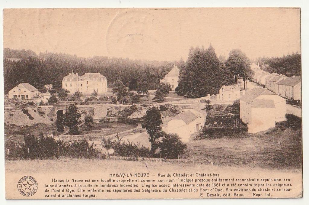 Habay La Neuve Rue du Châtelet et Châtelet-bas, Envoi, Affranchie, Luxembourg