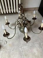 Twee lusters zonder lampen, Huis en Inrichting, Lampen | Kroonluchters, Ophalen, Gebruikt, Metaal